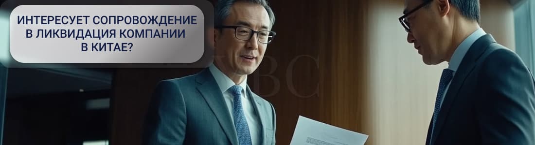 Ликвидация компании в Китае