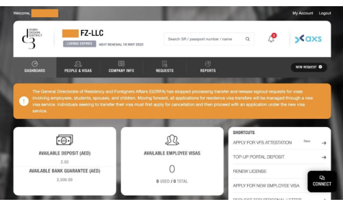 如何在个人账户中跟踪Dubai Design District的公司注册流程