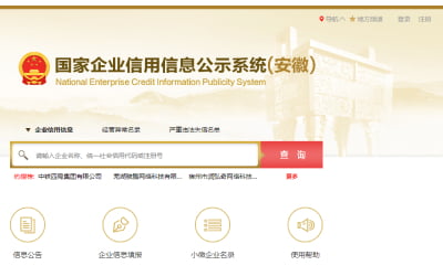 веб-сайт для проверки регистрации компании