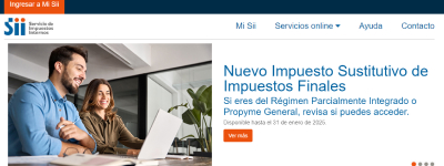 официальный сайт Servicio de Impuestos Internos